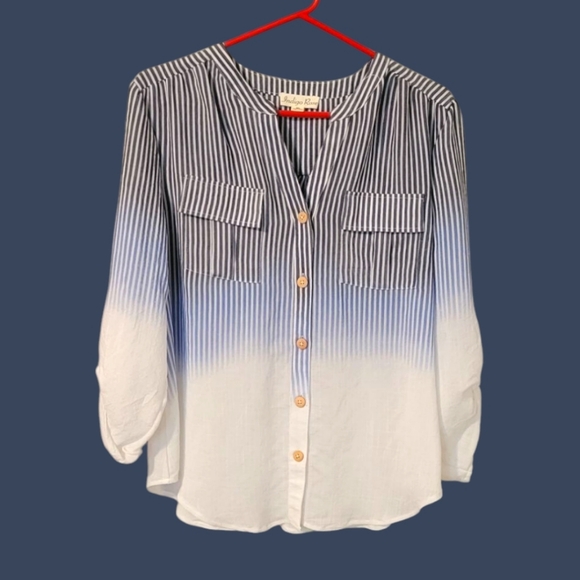 Indigo Rose Tops - Indigo Rose Top, Blouse L/XL